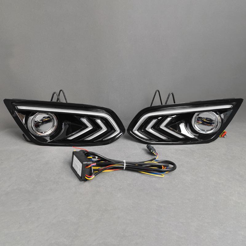 LED Daytime Running Lights & Front Fog Light Frame for 15-18 Ford Escort