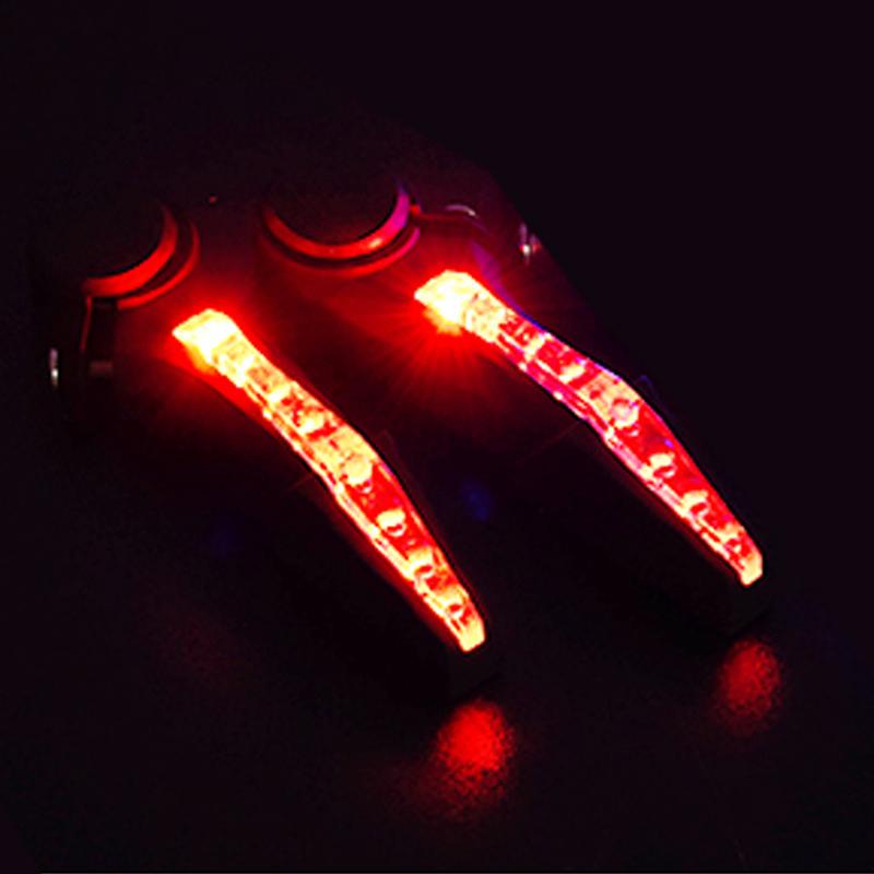 1 Pair Bicycle Steering Lamp Night Cycling Safety Equipment MTB Handlebar Horn with LED Turn Light Warning Light Accessories