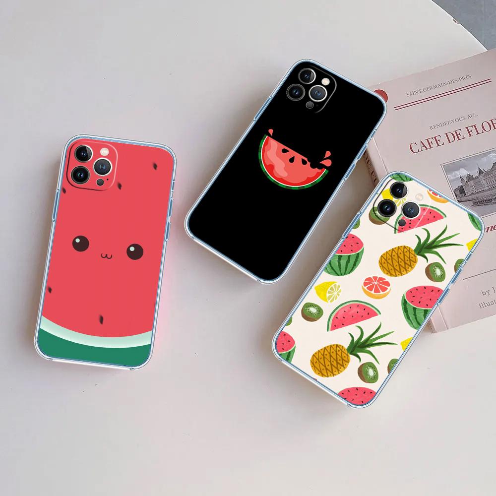 LO21 Cartoon Fruit Watermelon Case for LG K22 K30 K40 K40S K41 K42 K50 K50S K51 K51S K52 K61 K62 K71 K92 Q60 Q61 V40 V50 V60
