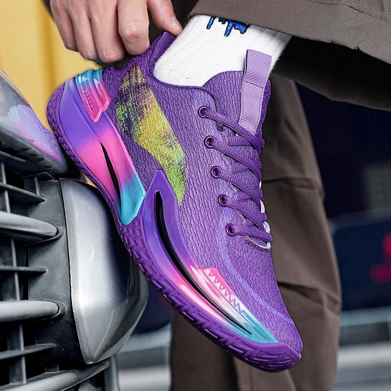 Scarpe da basket da uomo Traspiranti Ammortizzanti Antiscivolo Indossabili Scarpe da corsa Allenamento in palestra Sneakers da basket atletiche per donna