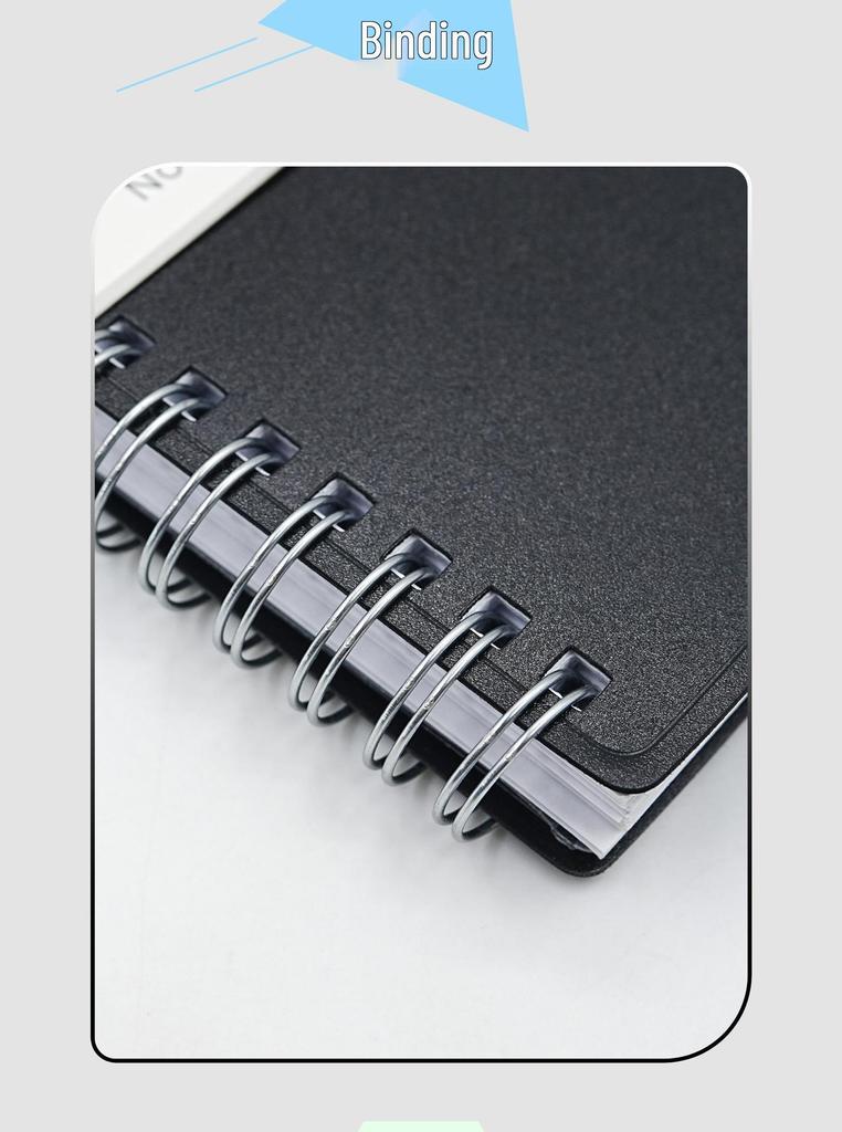 A4 Weekly Planner - English Schedule Book, Simple PP Coil Notebook, Customizable