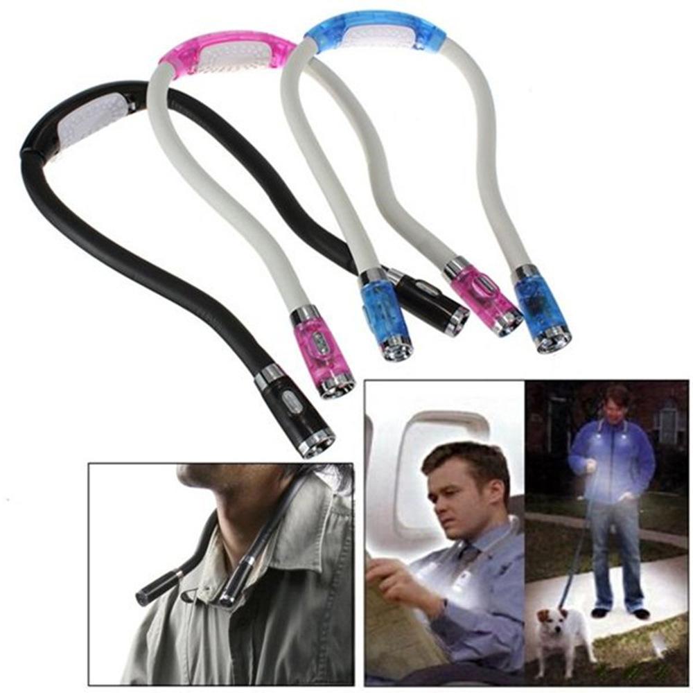 Flexible Handsfree LED Neck Light Book Reading Lamp Night Flashlight Camping Light Led Neck Reading Light Creative Work Lights