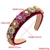 Women Hair Band Creative Flower Accessories Rhinestone Head Band Wide Edge Headwear