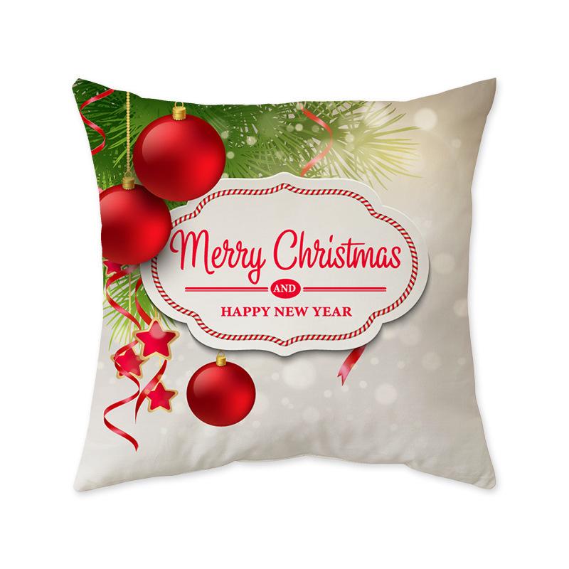Christmas Festive Cushion Pillow Cover Ins Style Fashionable Bedroom Living Room Sofa Decorative Pillow Cover