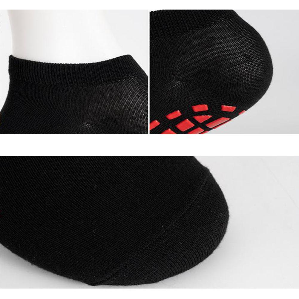 Protiskluzové ponožky Černá bavlna Masážní Protiskluzové Unisex