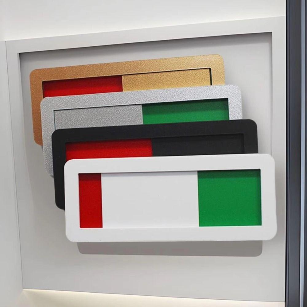 Acrylic Bathroom Occupancy Indicator Sign Adhesive Magnetic Restroom Sign Sliding Privacy Not Disturb Sign Conference Room