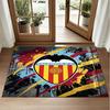Valencia FC Design Crystal Velvet Rug Soft Decorative Mat for Bedroom Entrance