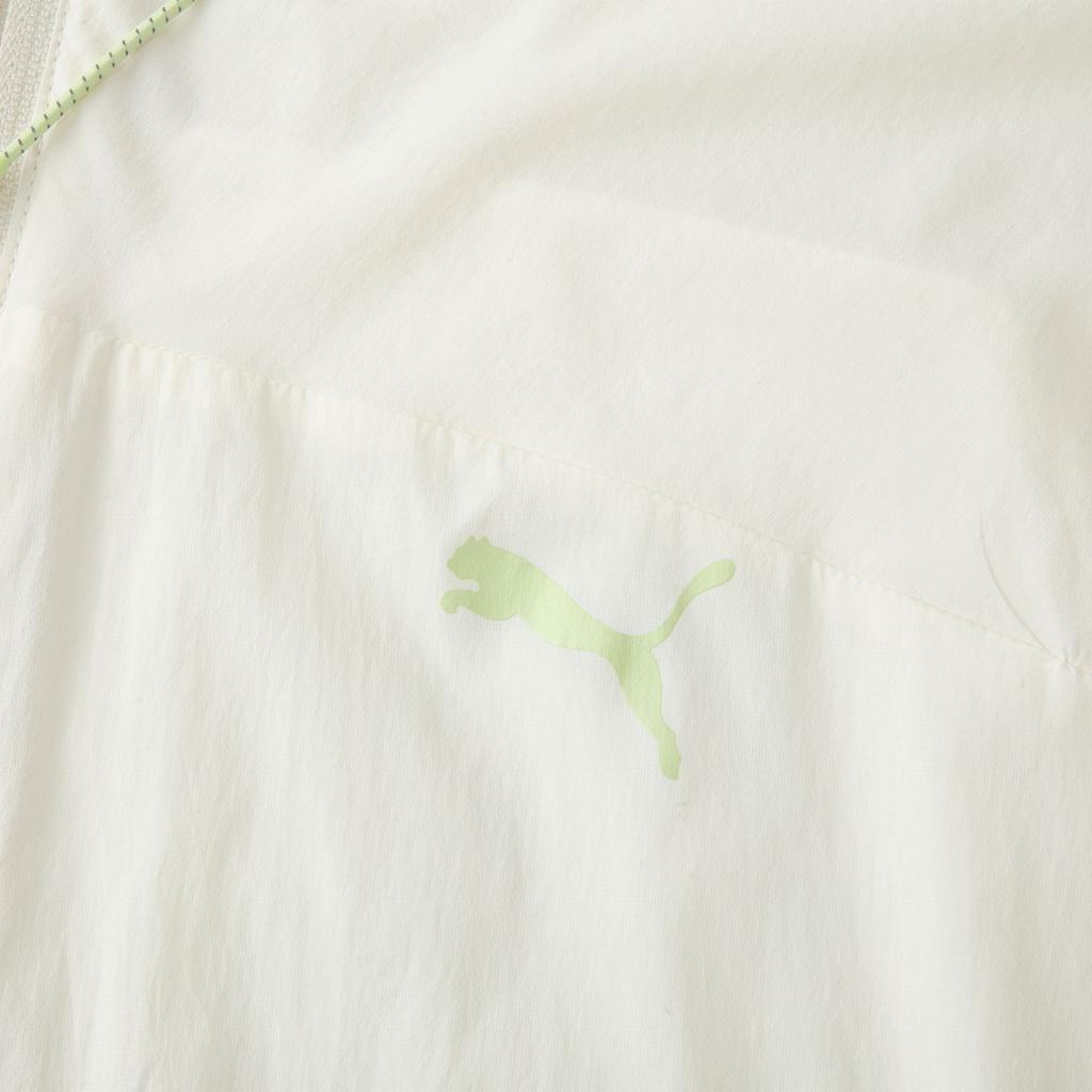 PUMA Solid Color Casual Lightweight Woven Hooded Jacket Women tops White 628375-65