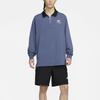 Nike Sportswear Trend Logo Embroidered Half-Zip Polo Long Sleeve T-Shirt Men Tops Phantom-Blue DX6754-491