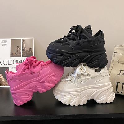 Fashion New High Platform Sneakers Women Thick Sole Sports Ladies Trainers Vulcanized Shoes Woman Chunky Sneakers Zapatillas Mujer 8.5CM