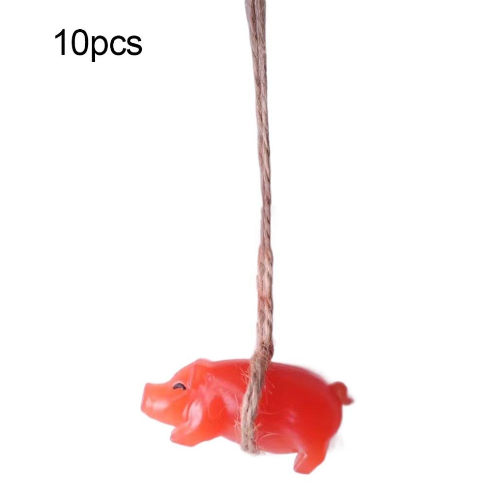 10pcs Temperature Reminder Roast Pig Ornament Color Changing Rearview Mirror Decoration  Girl