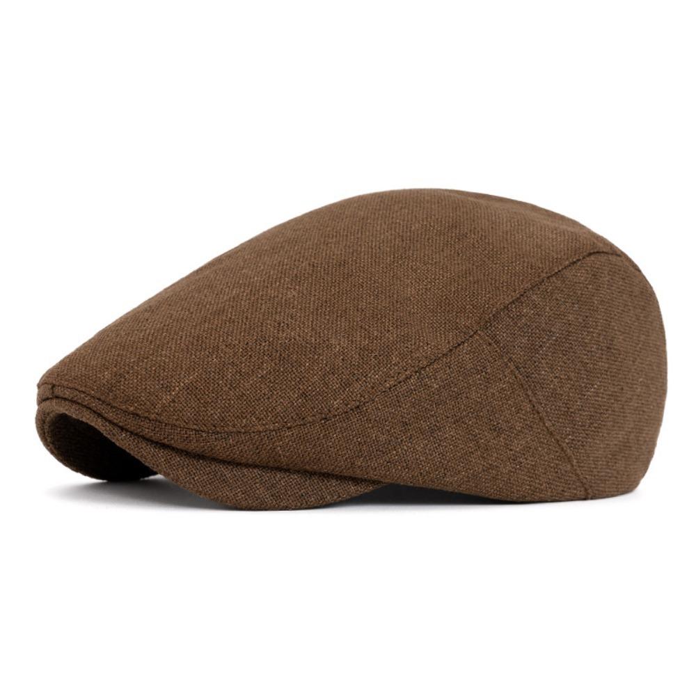 Breathable Duckbill Hats Plain Design Flat Hats Curved Brimmed Hat Forward Hat  Autumn