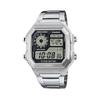 Custom Collection AE 1200WHD 1A Electronic Movement Metal Strap Watch Unisex Black Dial AE-1200WHD-1A(Watch4--)