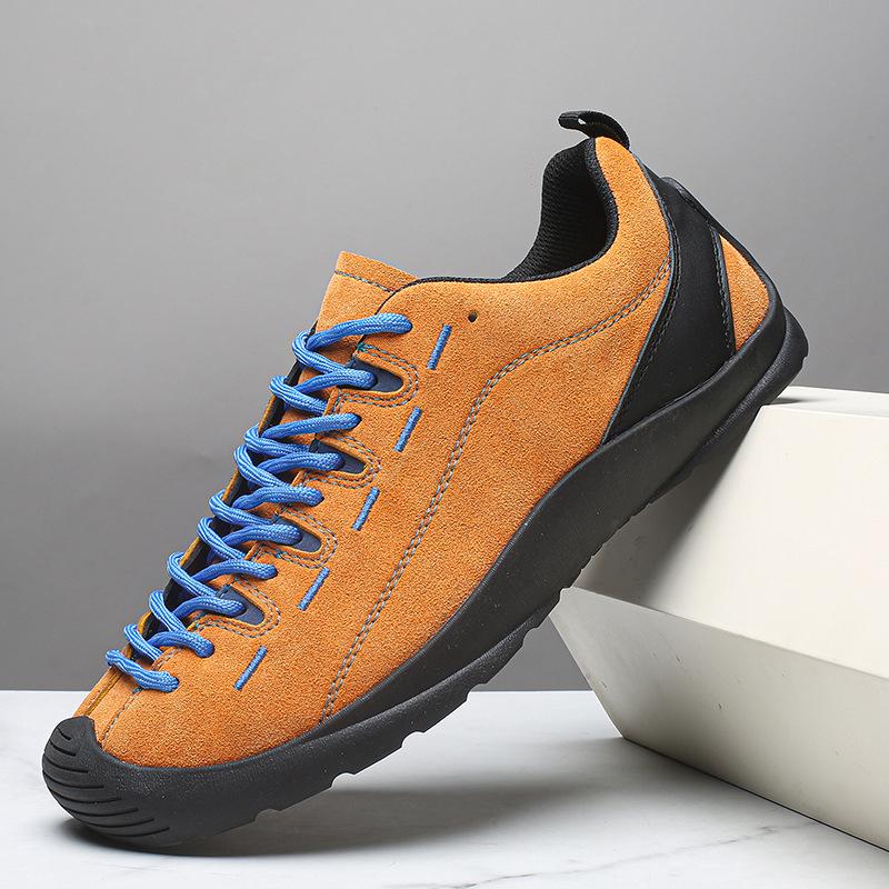 Chic Round Toe Hiking Shoes - Non-Slip, Low-Top Style for Women & Men