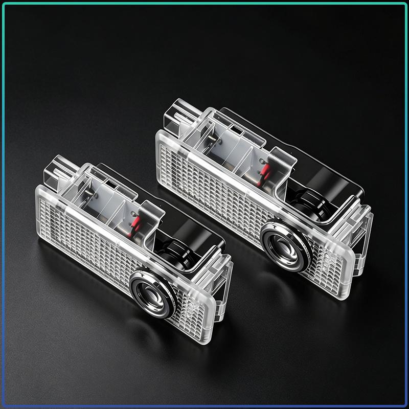 2 Peças de Luz Projetora de Sombra Fantasma para Porta de Carro LED Lâmpada de Logo de Boas-Vindas Automática Sem Fio Para Jaguar XF XE XJ F-Pace X-Type S-Type F-Type E-Pace I-PACE XK
