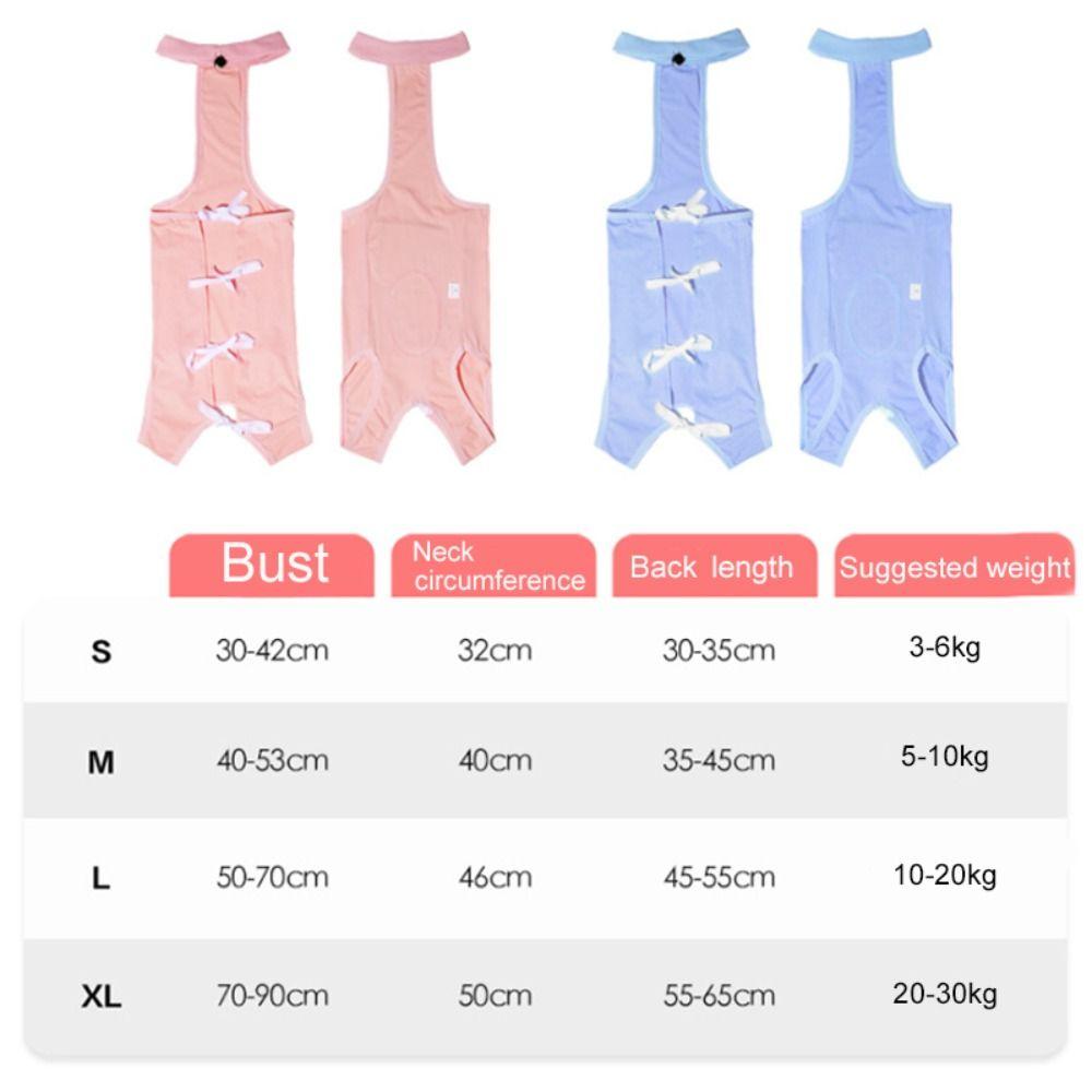 Adjustable Anti-licking Pet Clothes with Straps Dog Surgery Clothes  Weaning