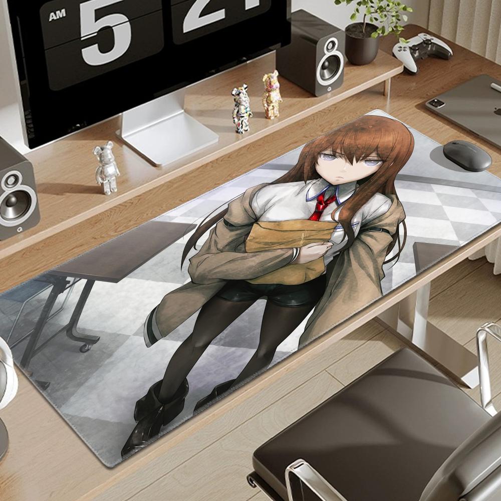 Steins Gate Mouse Pad Gamer Pad Big Gaming Mousepad Xl Mouse Mat Keyboard Mat Desk Mat Table Carpet Mausepad Computer Laptop Pad