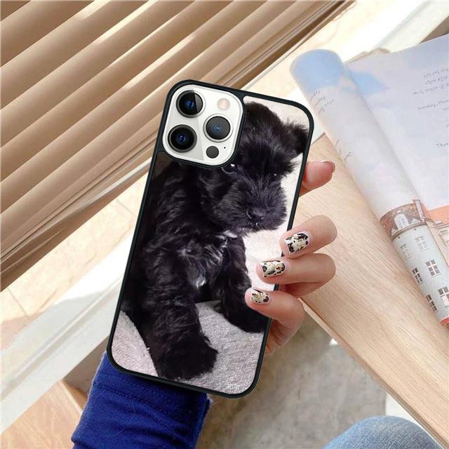 Lovely Dogs Schnauzer Phone Case Cover For iPhone 17 Air 15 16 14 13 12 Pro Max 11 Pro Max Plus Coque Shell