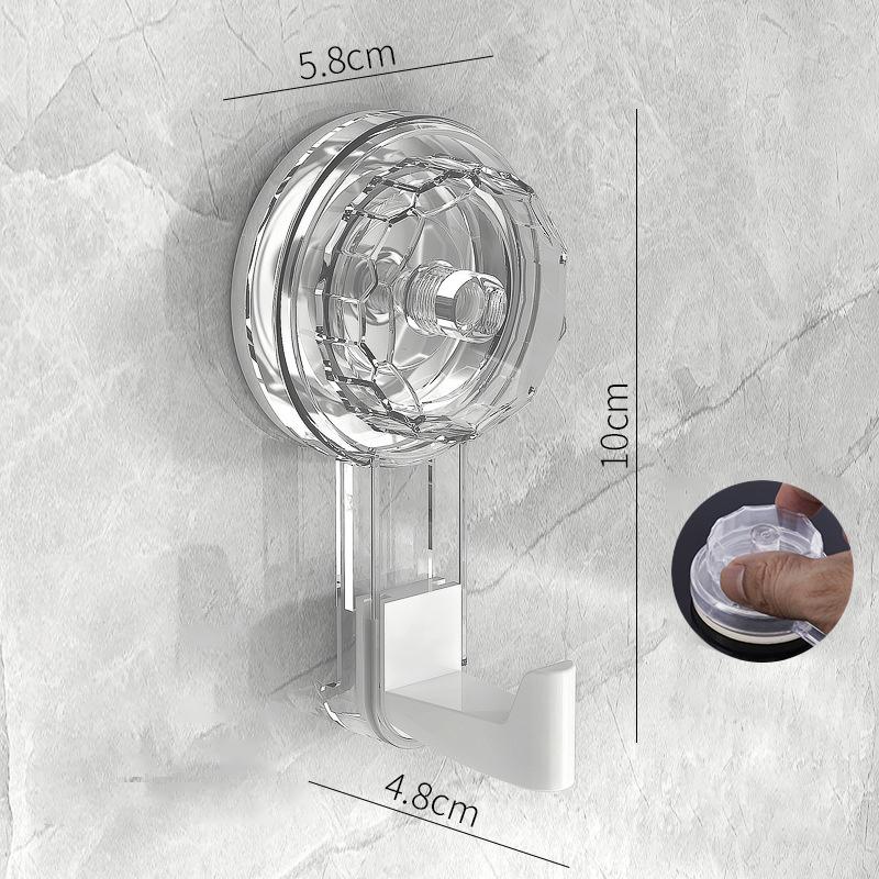 3pcs Removable Swivel Strong Suction Cup Hook Water And Moisture Resistant Suitable For Kitchen Bathroom