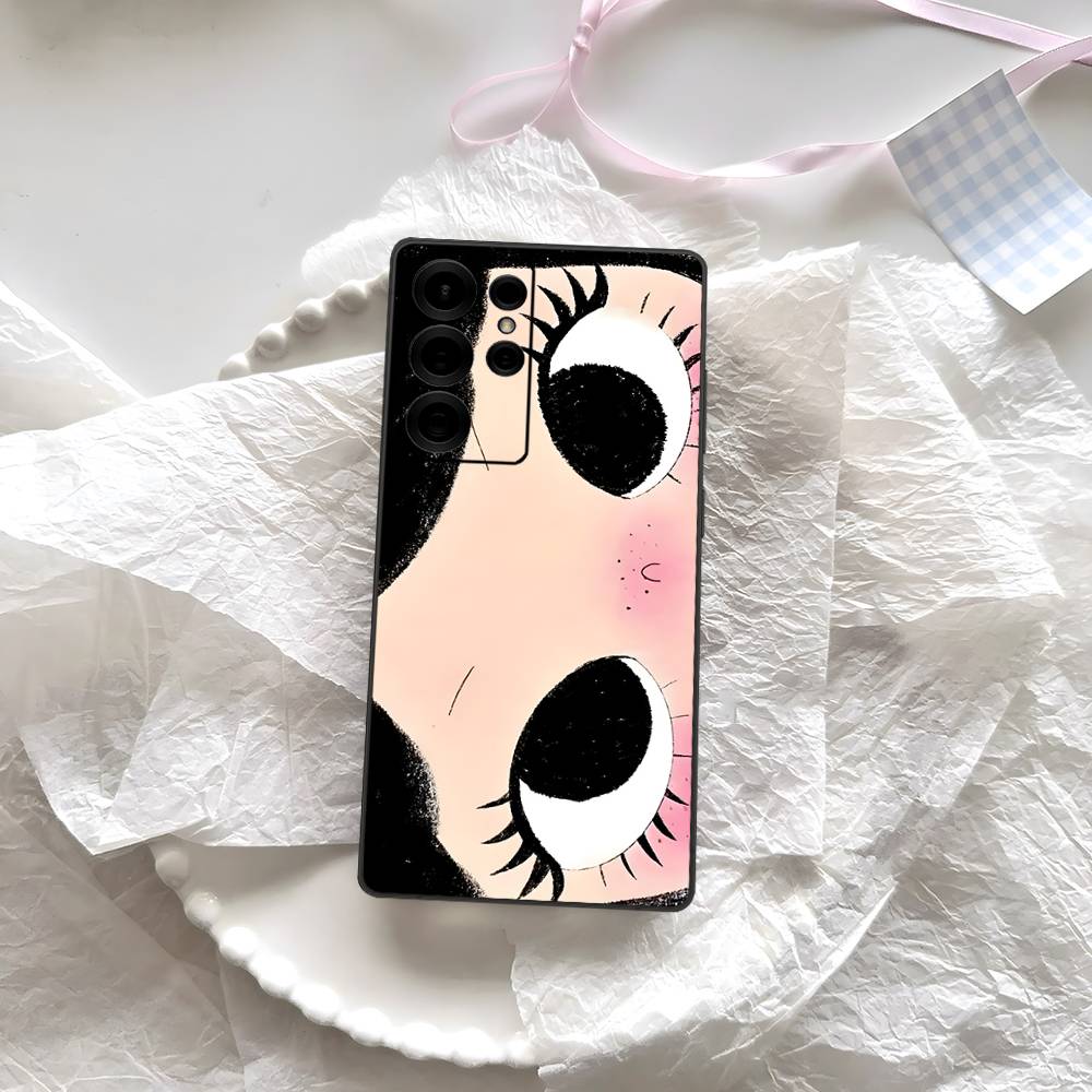 Comic Girl Phone Case For Samsung S 24 Fe 25 Ultra Plus 20 Lite 21 30 22 23 24 22 Ultra 5G Fundas