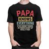 Individuelle Papa Weiß Alles T-Shirts Herren 100% Baumwolle T-Shirts Oberteile Papa Väter Geschenk T-Shirts T-Shirt Kleidung