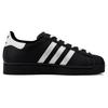 Adidas Originals Superstar 2 Abrasion Resistant Low top Skateboard Shoes Women's Black JH9977(Team537-)