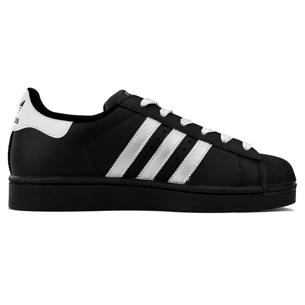 Adidas Originals Superstar 2 Abrasion Resistant Low top Skateboard Shoes Women's Black JH9977(Team537-)