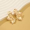 Gold Color Irregular Metal Dangle Earrings for Women Uneven Folded Female Unusual Earrings New Punk Personality Jewelry