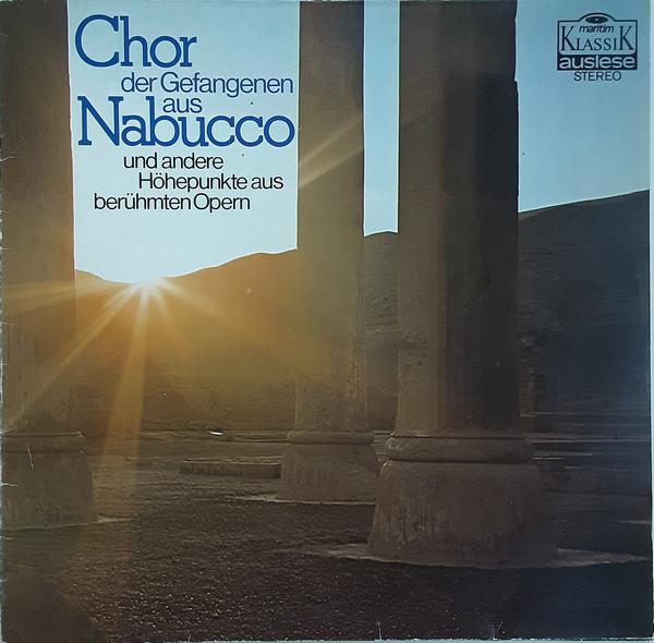

LP Record VARIOUS Chor Der Gefangenen Aus Nabucco Und 47266NR MARITIM Germany Classical Used