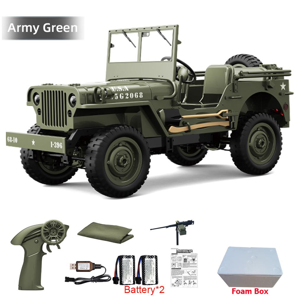 JJRC C8815 Auto RC 1/10 WILLYS 1941 4WD RTR RC Crawler Auto Telecomandata 2.4G Arrampicata Fuoristrada Camion RC Militare Giocattoli Regalo