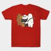 We Bare Bears Art Women T-Shirts Cotton Short Sleeve O Neck Lady Tshirt Clothing Personality Tee