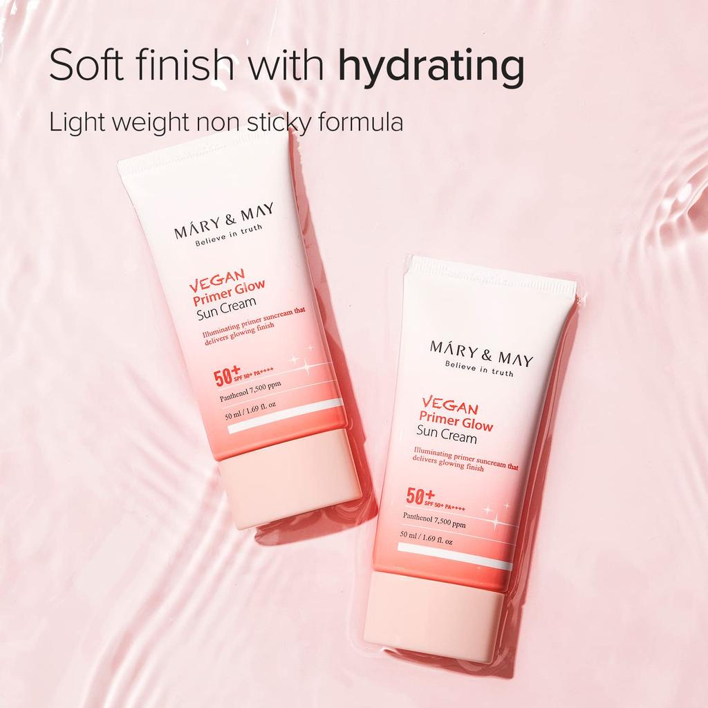 Mary&May Vegane Primer Glow Sonnencreme LSF 50+ PA++++ 50ml AUTHENTIC STORE