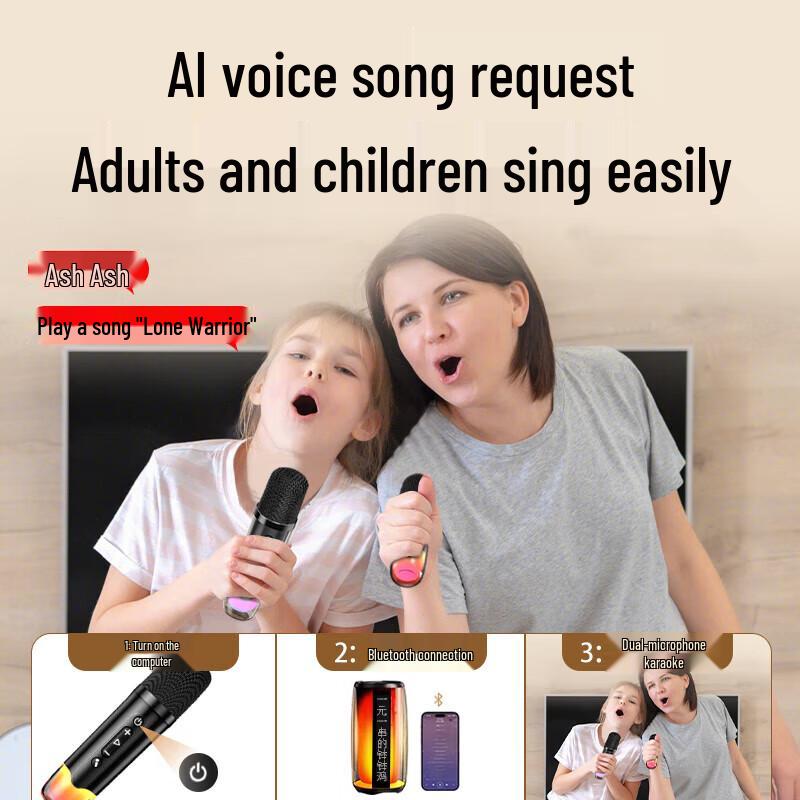 Newman K19 Portable Karaoke Speaker System CN Plug (adapter Included)