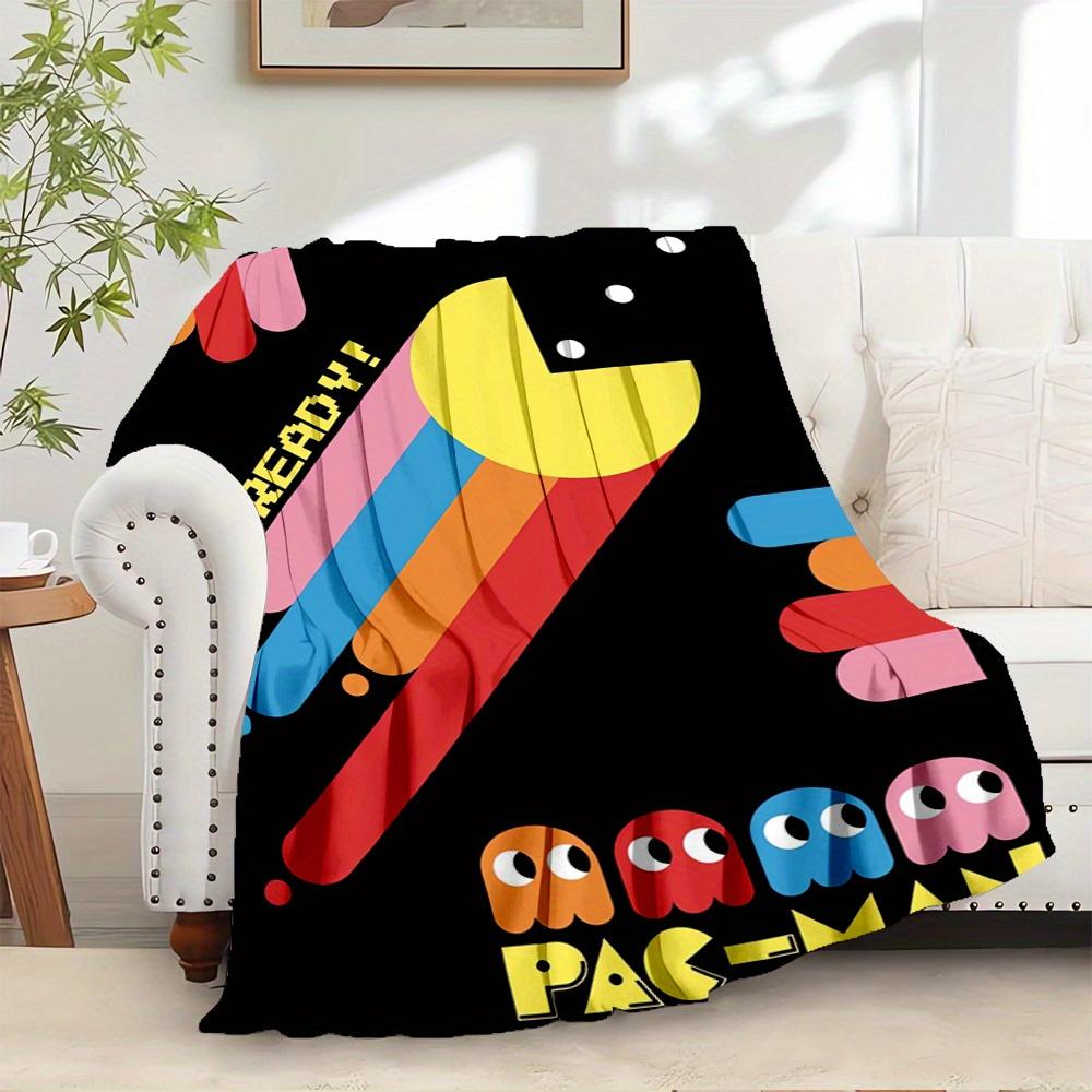 

1pc Pac-Man,Retro Gaming,Classic ArcadeDigital Print Fleece Blanket - Contemporary Style, Suitable for All Seasons, Perfect for Home, Travel 100x150cm