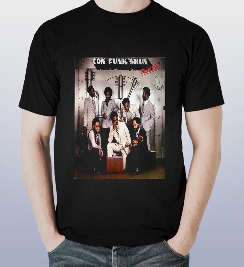 THE Con Funk Shun Short Slevee Black Unisex T-Shirt XXXL