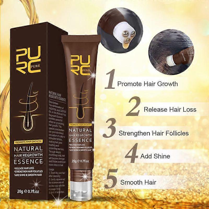 Purc Ginger Hair Gel Scalp Care Polygonum Multiflorum Hair Nutrition Essence Hair-Restorer