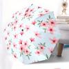 Automatic Open/Close Umbrella with Floral Pattern - Compact Travel Umbrella, Lightweight & Portable for Women/Men, Elegant Che