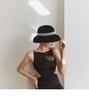 Autumn Winter 100% Wool Hat Bell Hat Women's French Elegant Retro Hepburn Autumn and Winter Celebrity Pearl Wool Felt Bucket Hat
