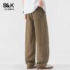 Baleno Men's S&K Series Tencel Blend Straight Fit Casual Pants