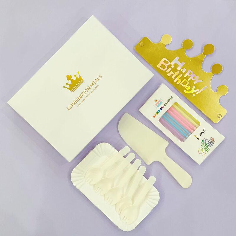 777 Disposable Birthday Cake Tableware Set
