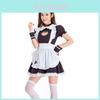 Cat Girl Maid Costume Cosplay Dress With Polyester Blend For Halloween Anime Fans
