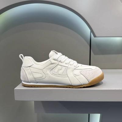 New Spring and Summer Men's Shoes Low-top Lace-up Mesh White Shoes Men's Versatile Soft-soled Breathable Casual Trendy Shoes