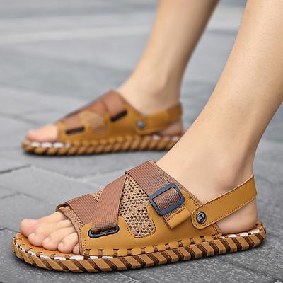 Mode Herren Sandalen Sommer Freizeit Strandurlaub Sandalen Herrenschuhe Outdoor Sneaker Männlich Retro Bequeme Lässige Sandalen Herren Große Größe