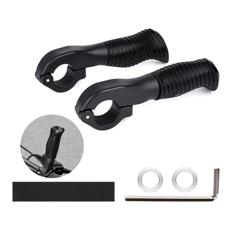 Ergonomic Mountain Bike Handlebars Grips Durability Easyly Mount Left Right Indicators for Long Distances Cycling