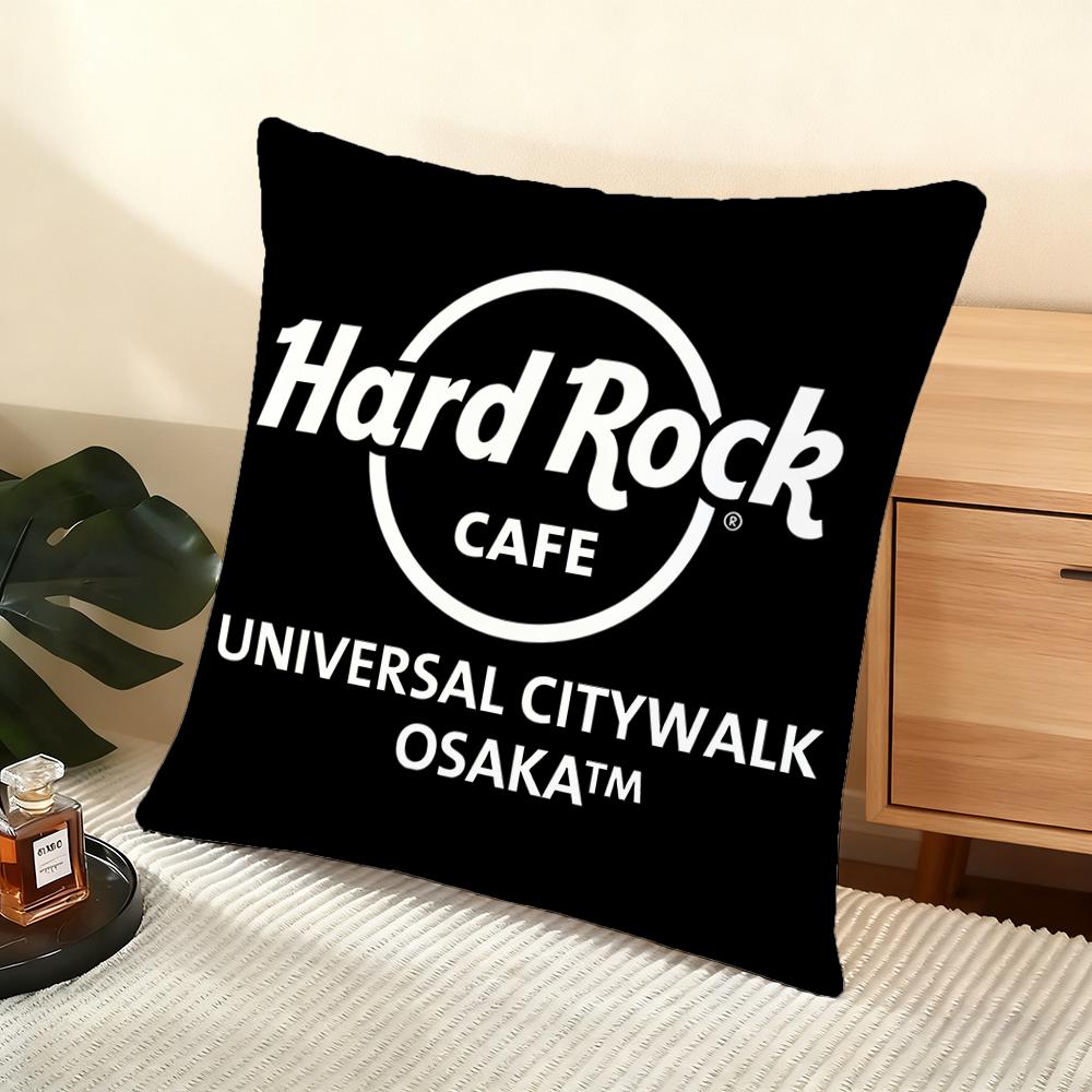 Luxury H-Hardrock Cafe Cushion Cover Soft Short Plush Pillow Cover Smooth Cozy Texture Aesthetic Cushion Case Home Decor