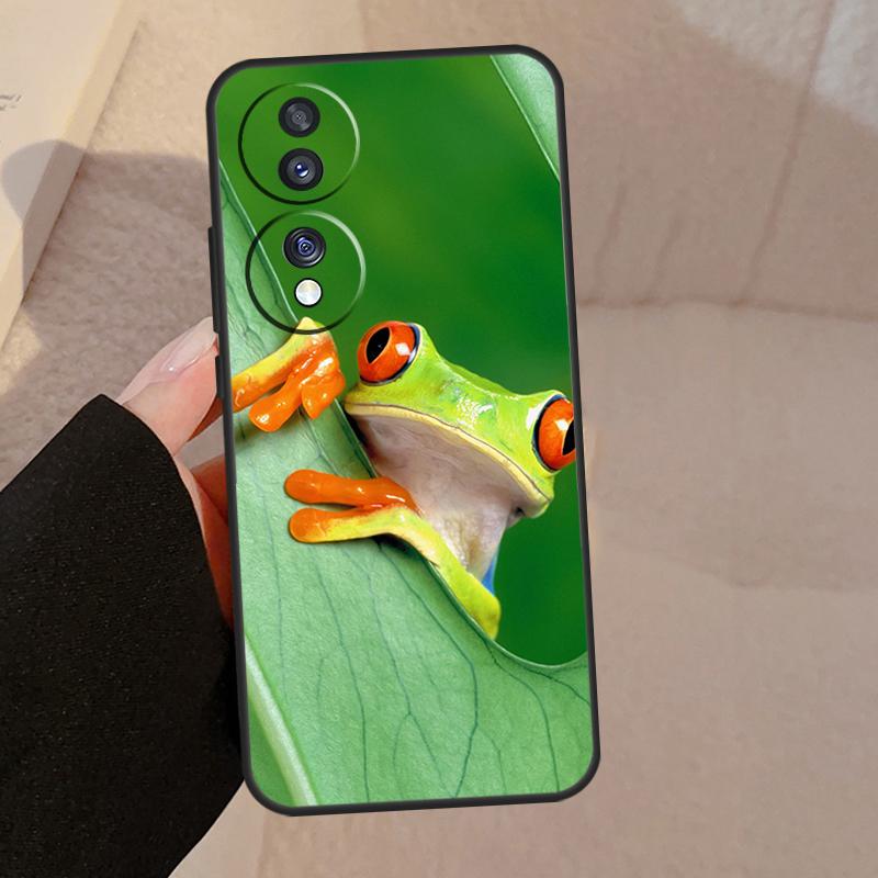 Green Frog Wildlife For Honor Magic 7 6 5 Lite V5 Case For Honor 400 Pro 200 50 70 90 X8a X8b X9a X9b X9c Cover