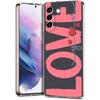 Colorful Love Heart Phone Case For Samsung Galaxy S24 Ultra S23 FE S22 S20 S21 5G S10 S9 Plus S10E S8 Soft Silicone Clear Cover