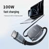 Toocki 100W Retractable Fast Charging Cable for Apple, MacBook, and Samsung