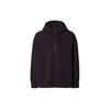 Jil Sander Collaboration Quick-Dry Half-Zip Hooded Sports Sweatshirt Men Sweatshirt Black 437821-09