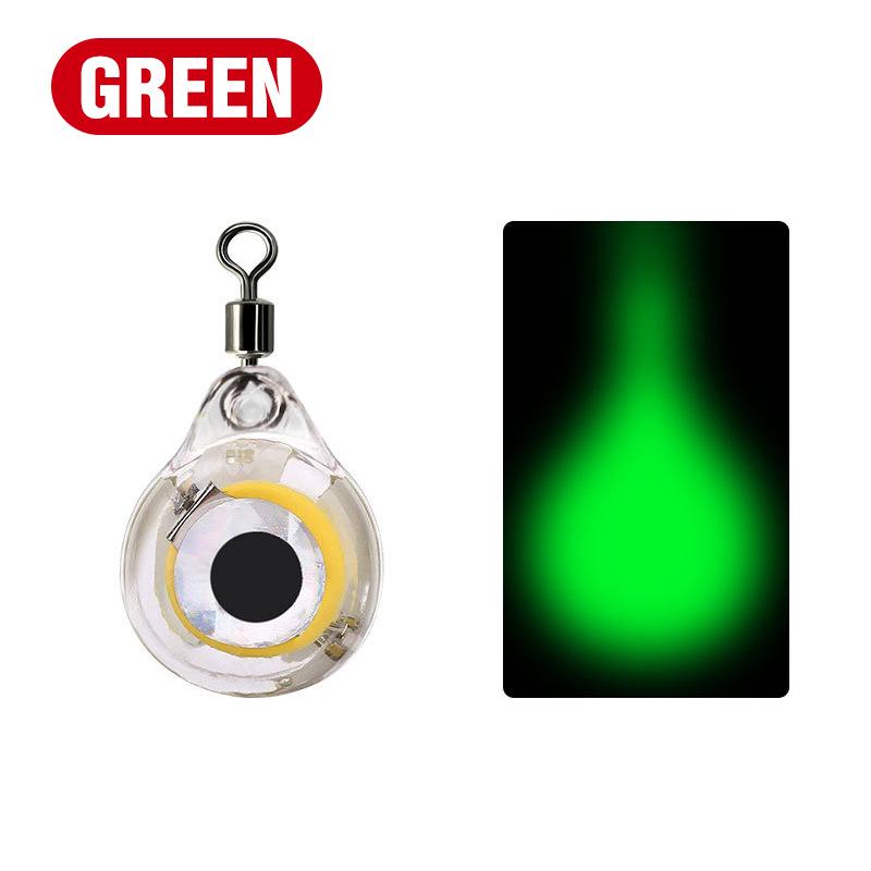 Luminous Five-Color Underwater Fish Eye Attractor Light - Waterproof & Flashing Swivel Bait